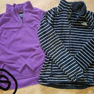 The NORTH FACE pullover & fuzzy jackets size SMALL
